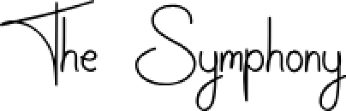 The Symphony Font Preview