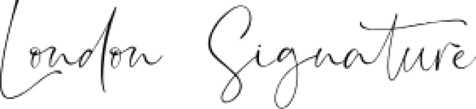 London Signature Font Preview