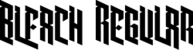 Bleach Font Preview