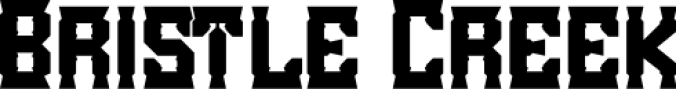 Bristle Creek Font Preview