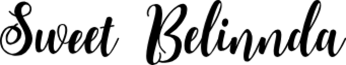 Sweet Belinnda Font Preview