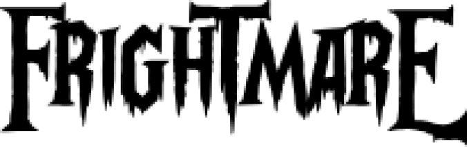 Frightmare Font Preview