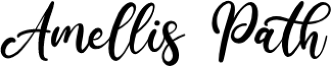 Amellis Path Font Preview