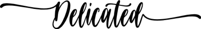 Delicated Font Preview