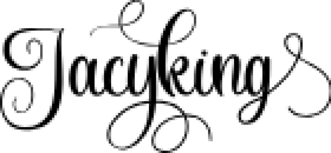 Jacyking Font Preview