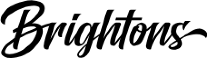 Brightons Scrip Font Preview