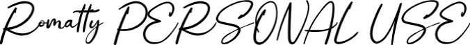 Romatty Font Preview