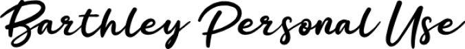 Barthley Font Preview
