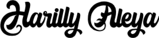 Harilly Aleya Font Preview