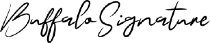 Buffalo Signature Font Preview