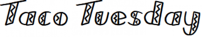 Taco Tuesday Font Preview