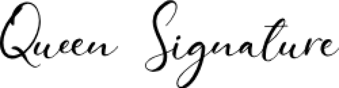 Queen Signature Font Preview