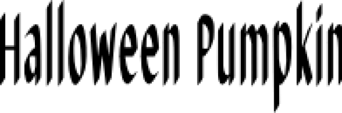 Halloween Pumpki Font Preview