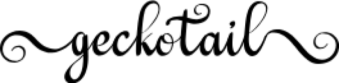 Geckotail Font Preview
