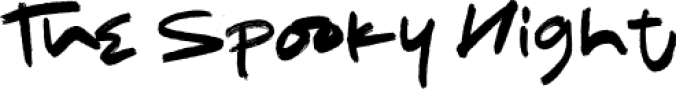 The Spooky Nigh Font Preview