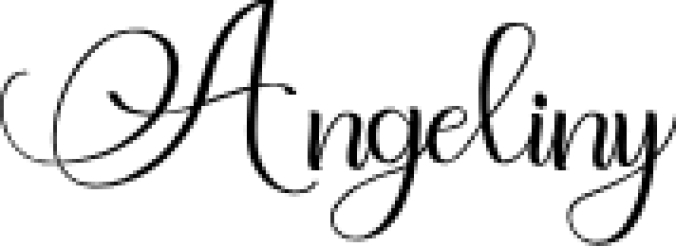 Angeliny Font Preview