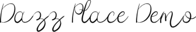 Dazz Place Scrip Font Preview