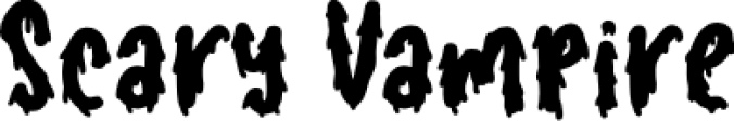 Scary Vampire Font Preview