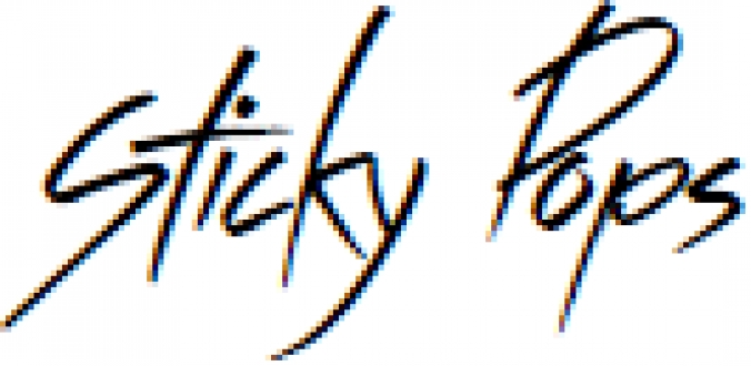 Sticky Pops Font Preview
