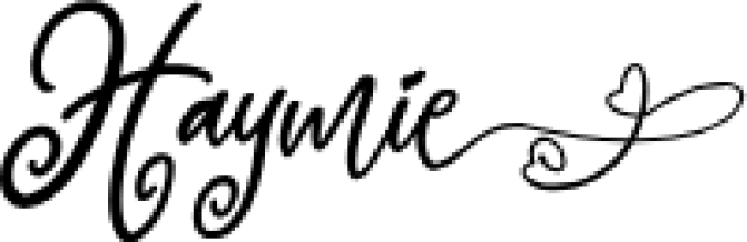 Haymie Font Preview
