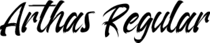 Arthas Font Preview