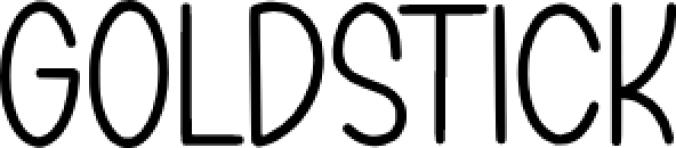 GOLDSTICK Font Preview