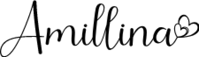 Amillina Font Preview