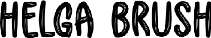 Helga Brush Font Preview