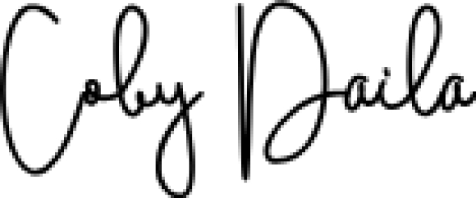 Coby Daila Font Preview