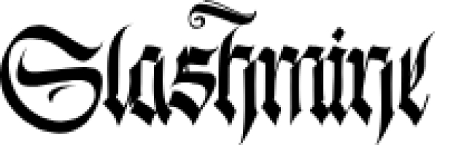 Slashmine Font Preview