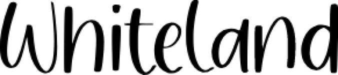 Whiteland Font Preview