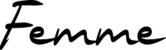 Femme Font Preview