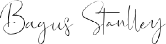 Bagus Stanlley Font Preview
