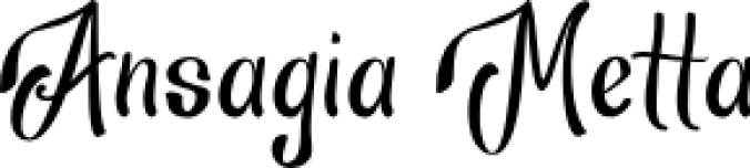 Ansagia Metta Font Preview