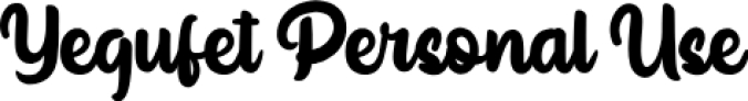 Yegufe Font Preview
