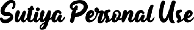 Sutiya Font Preview