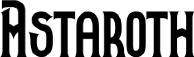 Astaroth Font Preview