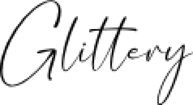 Glittery Font Preview