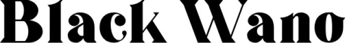 Black Wa Font Preview
