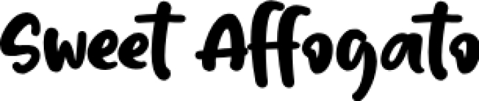 Sweet Affoga Font Preview
