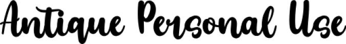 Antique Font Preview
