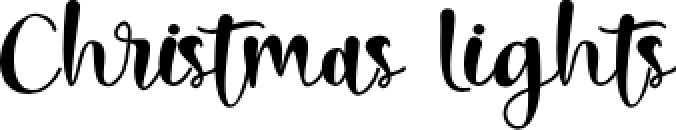 Christmas Lights _ Font Preview