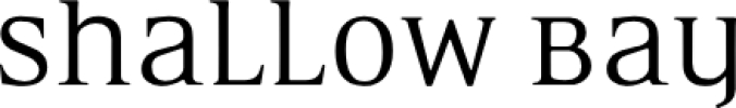 BB Shallow Bay Font Preview