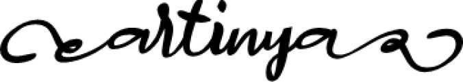 A Artinya Font Preview