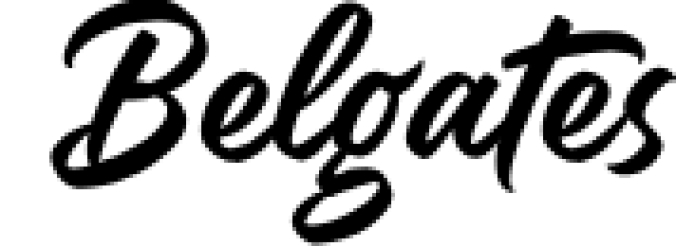 Belgates Font Preview