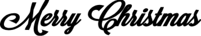 Merry Christmas Font Preview
