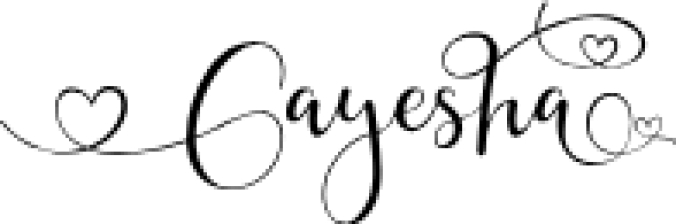 Gayesha Font Preview