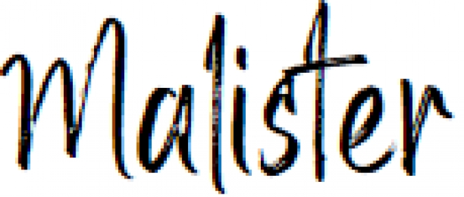 Malister Font Preview