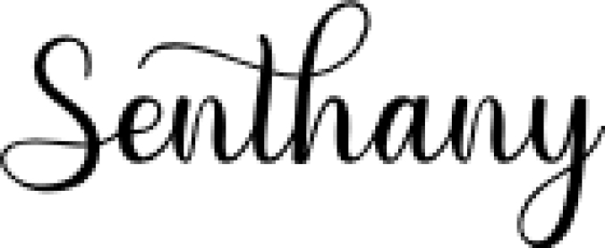 Senthany Font Preview