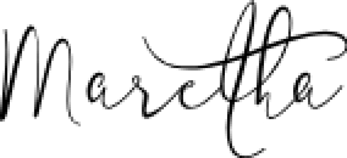 Maretha Font Preview